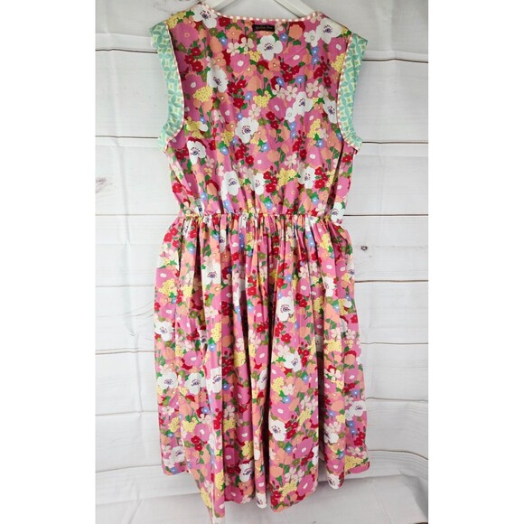 Matilda Jane - Leah Dress - Floral Pink Blue Button Casual Party - Women’s X-Lg - Picture 2 of 8